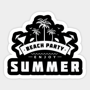 ☀ Beach party ☀ Enjoy Summer ☀ Sticker